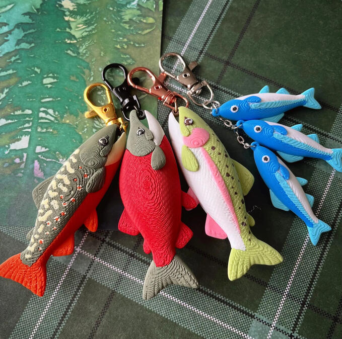 various fish (sculpt into 3D print)