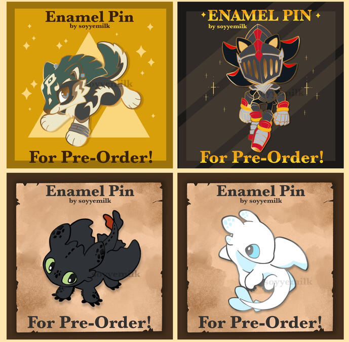 various enamel pin designs