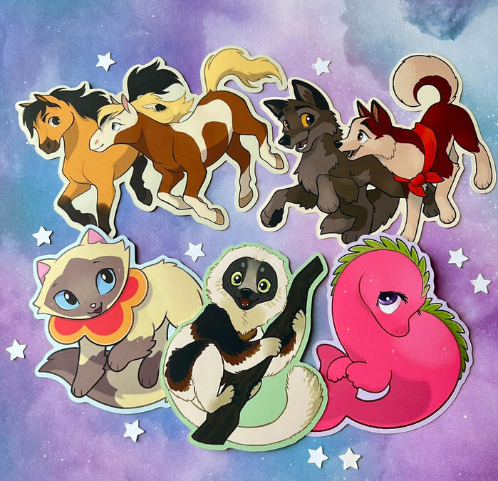 &quot;nostalgia collection&quot; vinyl stickers